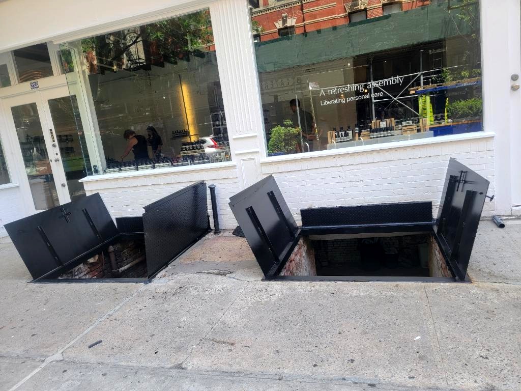 Sidewalk Cellar Doors in NYC - Steel Masters NYC blog post cover image