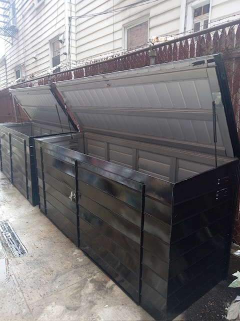 Metal Trash Bins