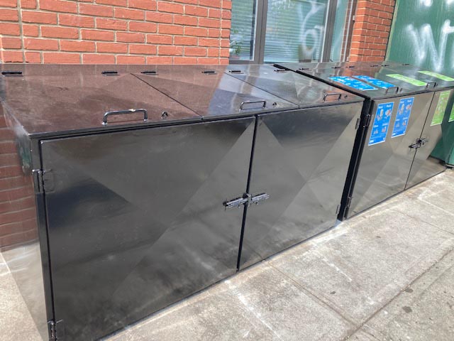 commercial industrial trash bins cover