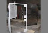 Expanded metal welded steel mesh in angle iron frames