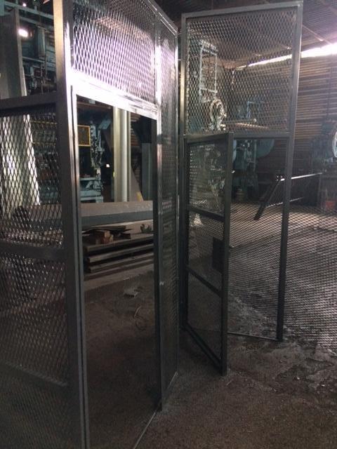 Expanded metal security door and partition, Crown Heights Brooklyn
