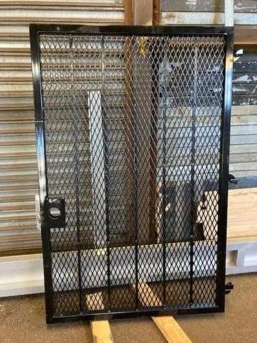 expanded metal security door tube steel frame