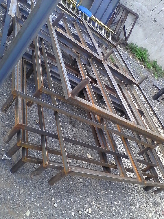 welded angle iron custom steel bases