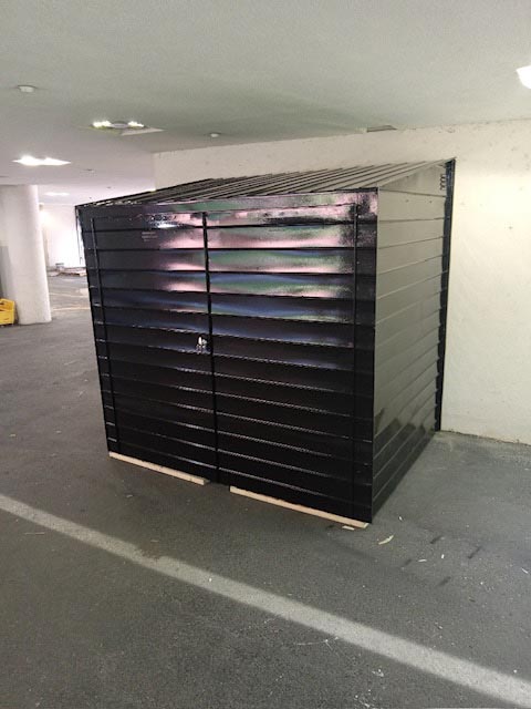 outdoor metal storage locker