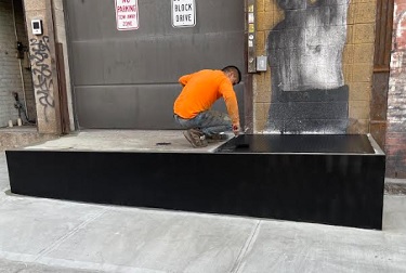 steel plate cladding loading dock