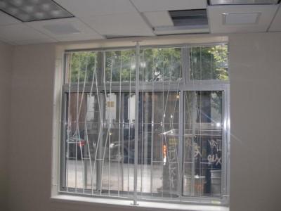 Steel welded flat stock window guards