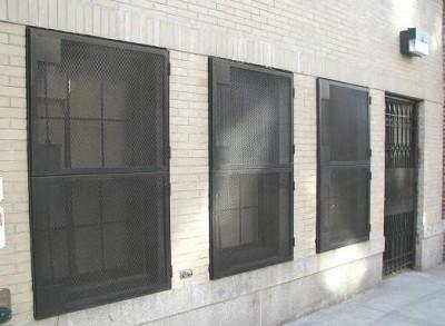 Expanded metal steel mesh window guards