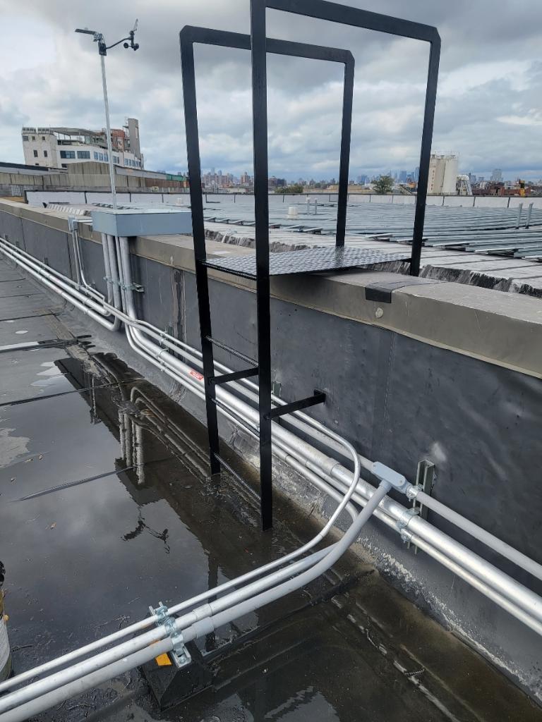 crossover fixed roof ladder