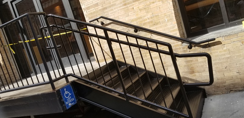 2nd pipe staircase railings