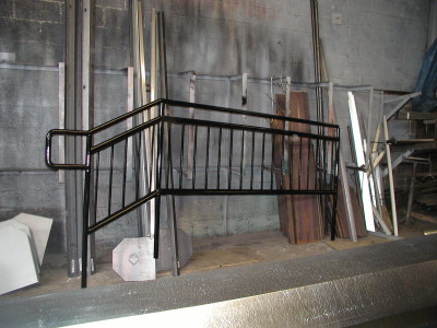 Pipe Stair rails welded pickets