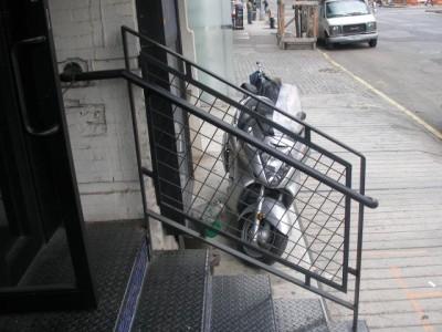 Steel welded wire mesh guard rail handrail