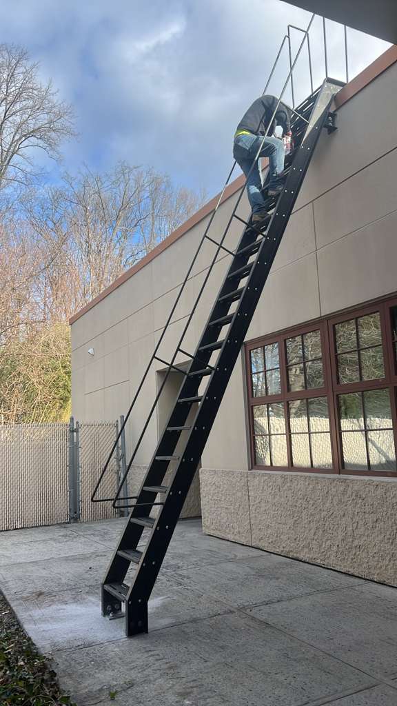 roof access ladder custom