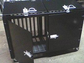 galvanized back black bin