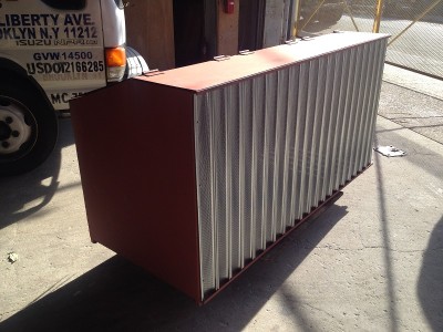 steel garbage bin