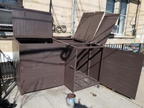 Heavy Duty Commercial Industrial Garbage Bin Enclosures Steel