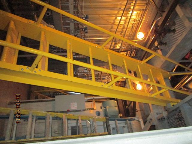 boiler room catwalks and fixed ship ladders constructed of structural steel