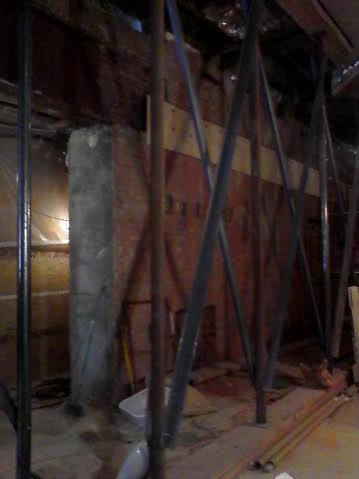 structural steel custom shoring with braces