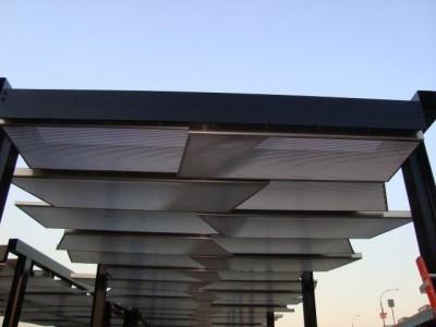 Tubular steel canopy structure custom commercial