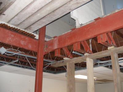 Structural steel openings mechanicals tubular steel supports steel angle Iron welded bracing trusses
