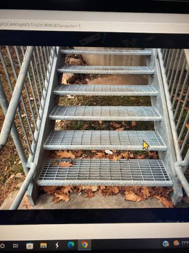 galvanized staircases railings