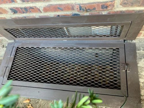 expanded metal security door