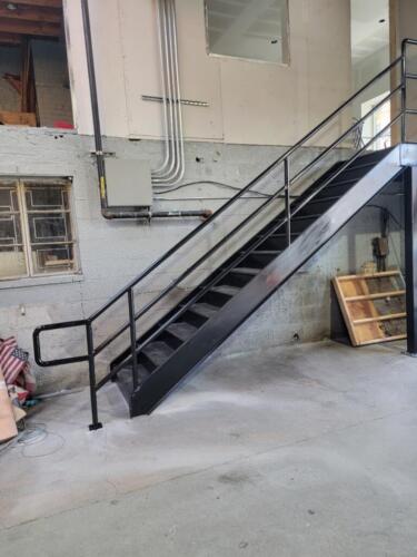 interior metal stairs guard railing steps 