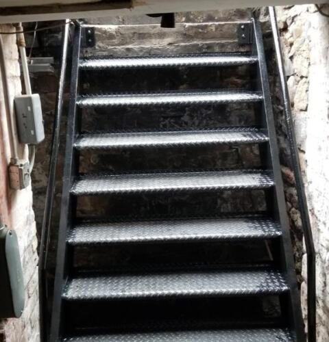 steel stairs metal