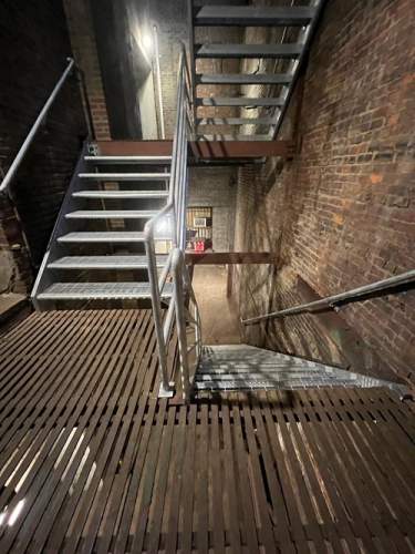 indoor steel staircase