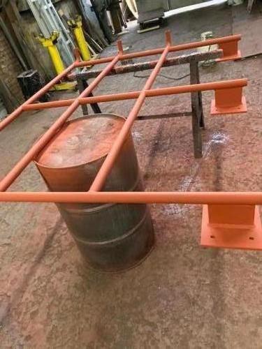 parapet welded roof guard rails railing steel